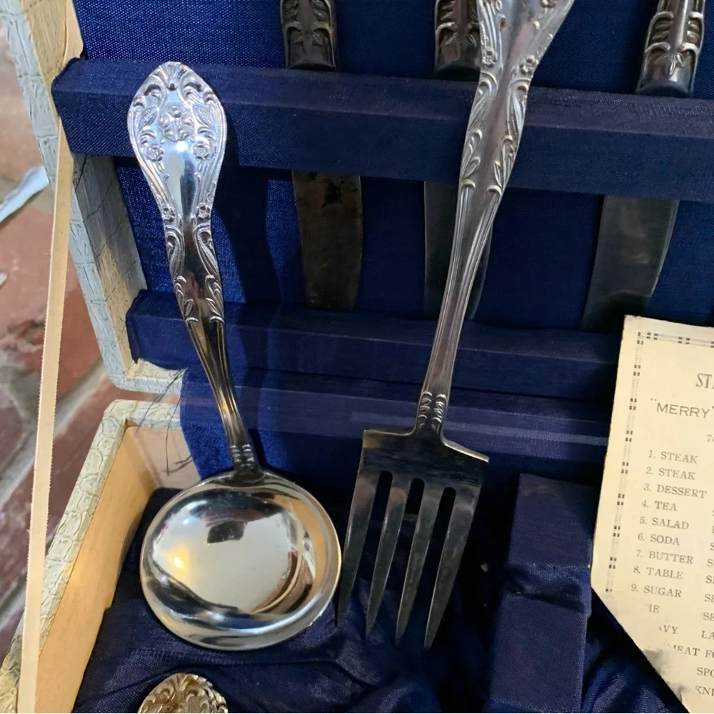 Vintage Stainless Steel Flatware Set